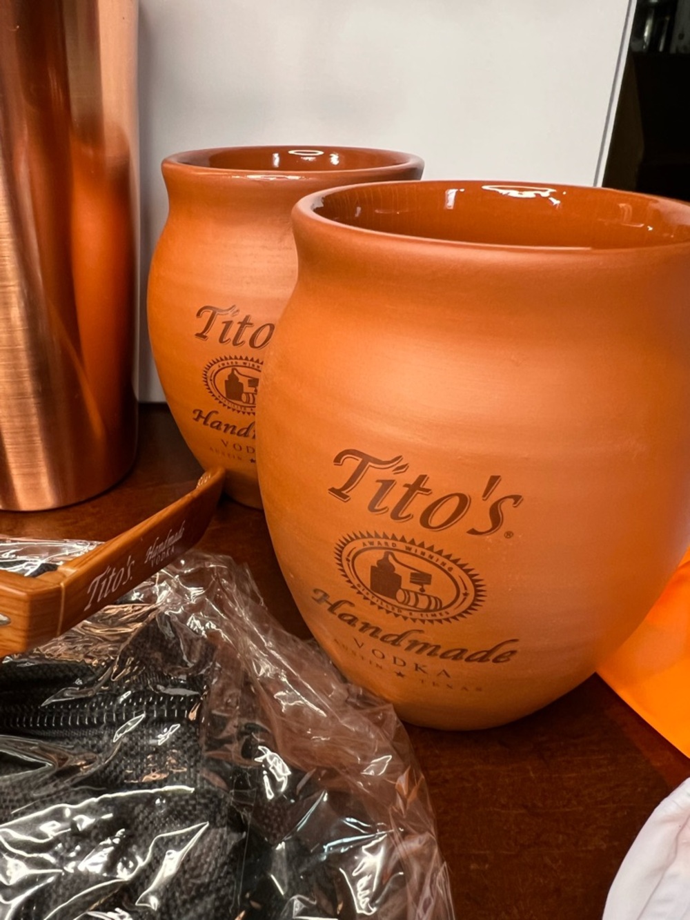 Lot of Tito’s items: cups, drink shaker, fanny pack, sunglasses, carafe - Picture 6 of 8